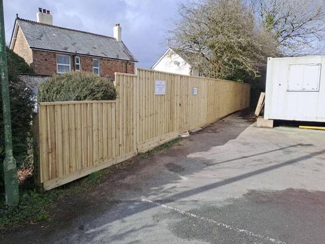 Garden fencing installation by Inside and Out Maintenance, North Devon