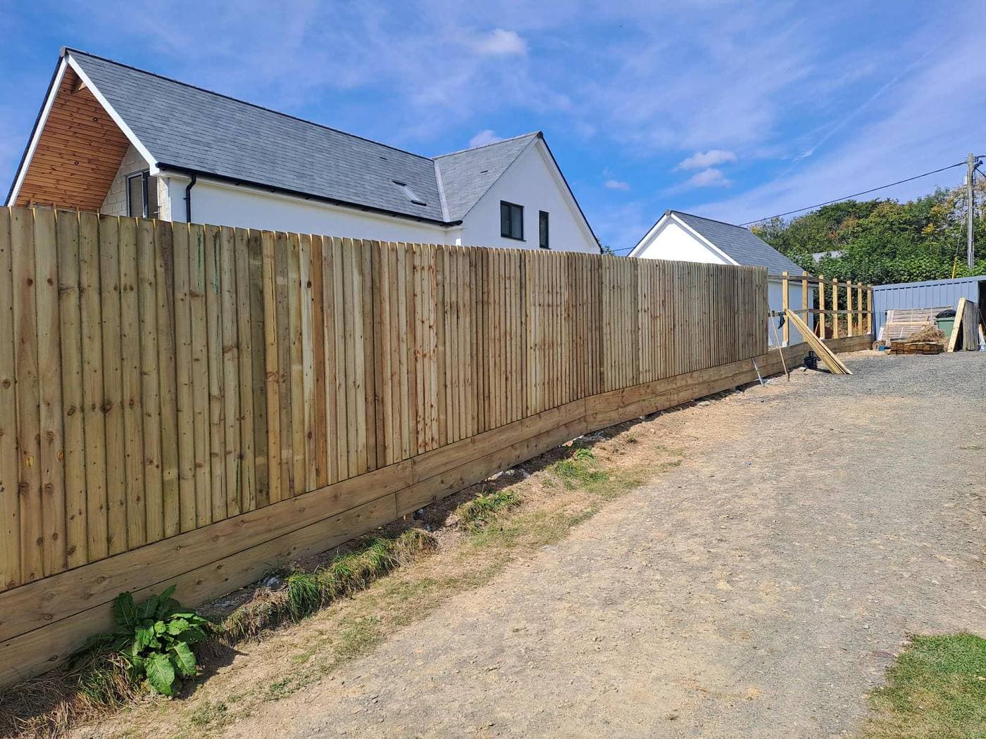 Garden fencing installation by Inside and Out Maintenance, North Devon