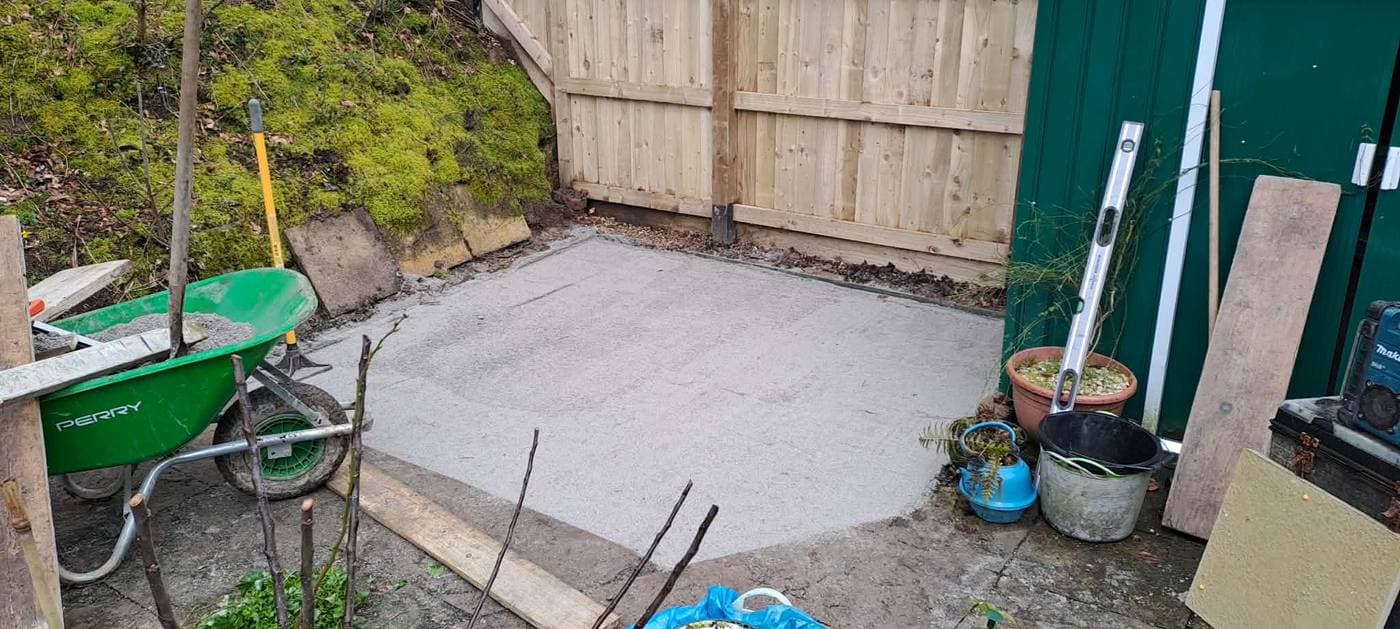 Patio and groundworks by Inside and Out Maintenance, North Devon
